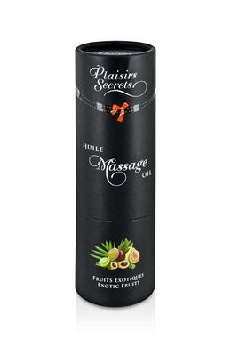 Масажна олія Plaisirs Secrets Exotic Fruits (59мл) з афродизіаками їстівна, подарункова упаковка
