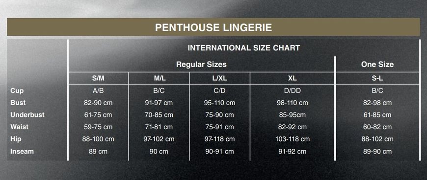 Комплект Penthouse - Midnight Mirage Black XL (м'ята упаковка)
