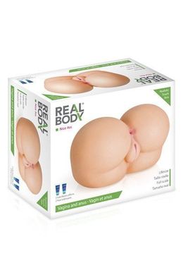 Мастурбатор попа Real Body — Nice Ass, два входи: вагіна та попка