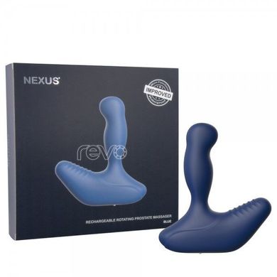Массажер простати Nexus Revo New Blue з головкою що обертається,макс діаметр 3,2см