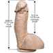 Кінчающий фалоімітатор Doc Johnson The Amazing Squirting Realistic Cock, ПВХ, діаметр 5,1см
