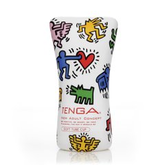 Мастурбатор Tenga Keith Haring Soft Case Cup (мягкая подушечка) сдавливаемый