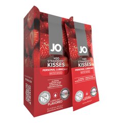 Набор лубрикантов Foil Display Box – JO H2O Lubricant – Strawberry – 12 x 10ml для орального секса