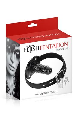 Кляп с большим фаллоимитатором Fetish Tentation Penis Gag T2