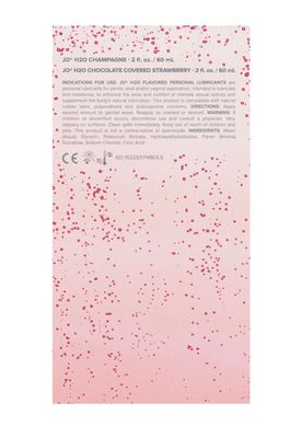 Набір лубрикантів System JO Sweet&Bubbly – Shampagne & Chocolete Covered Strawberry (2×60 мл)