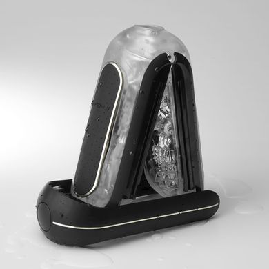 Мастурбатор Tenga Flip Zero Electronic Vibration Black, змінна інтенсивність, розкладний