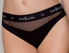 Трусики з прозорою вставкою Passion PS006 PANTIES black, size L