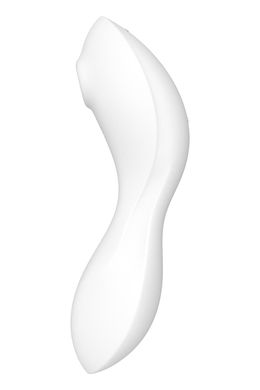 Вакуумный стимулятор с вибрацией Satisfyer Curvy Trinity 5 (White)