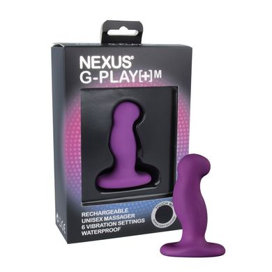 Вібромасажер простати Nexus G-Play Plus M Purple, макс діаметр 3 см, перезаряджається
