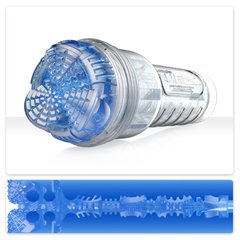 Мастурбатор Fleshlight Turbo Core Blue Ice, оральный секс (глубокое горло), Прозорий