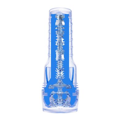 Мастурбатор Fleshlight Turbo Core Blue Ice, оральный секс (глубокое горло), Прозорий