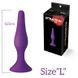 Анальная пробка на присоске MAI Attraction Toys №34 Purple, длина 12,5см, диаметр 3,2см