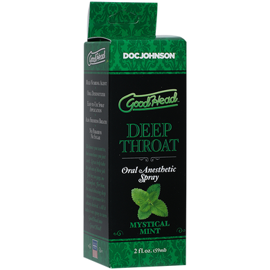 Спрей для мінету Doc Johnson GoodHead DeepThroat Spray - Mystical Mint 59 мл для глибокого мінета