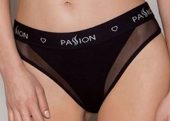 Трусики з прозорою вставкою Passion PS002 PANTIES black, size L