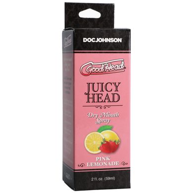 Зволожувальний спрей оральний Doc Johnson GoodHead – Juicy Head – Dry Mouth Spray – Pink Lemonade 2