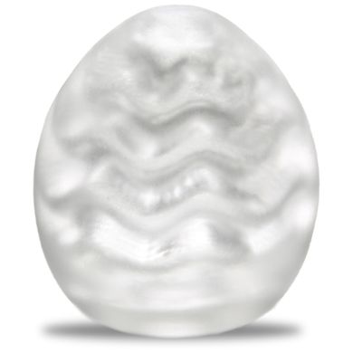 Мастурбатор-яйцо Tenga Egg Wavy II Cool с двойным волнистым рельефом и охлаждающим эффектом