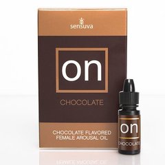 Возбуждающе капли для клитора Sensuva - ON Arousal Oil for Her Chocolate (5 мл) со вкусом шоколада