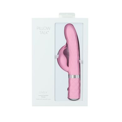 Розкішний вібратор Pillow Talk Lively Pink з кристалом Сваровські для точки G, подарункова упаковка, Рожевий